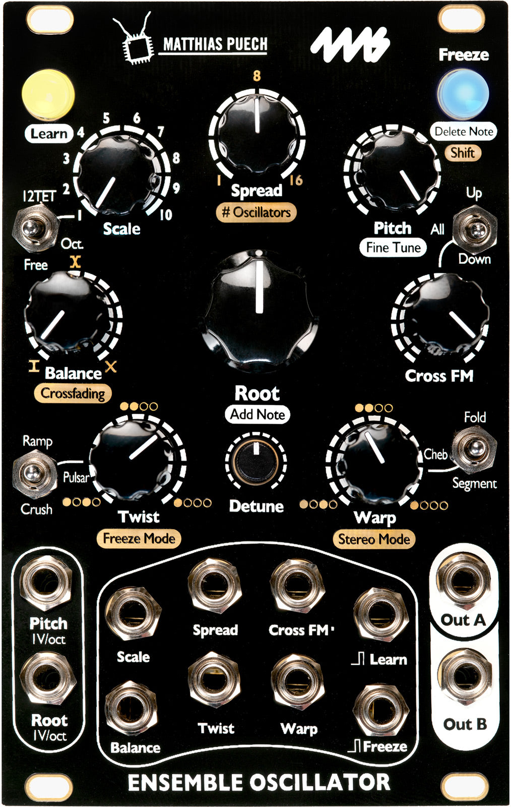4ms Ensemble Oscillator (Black)