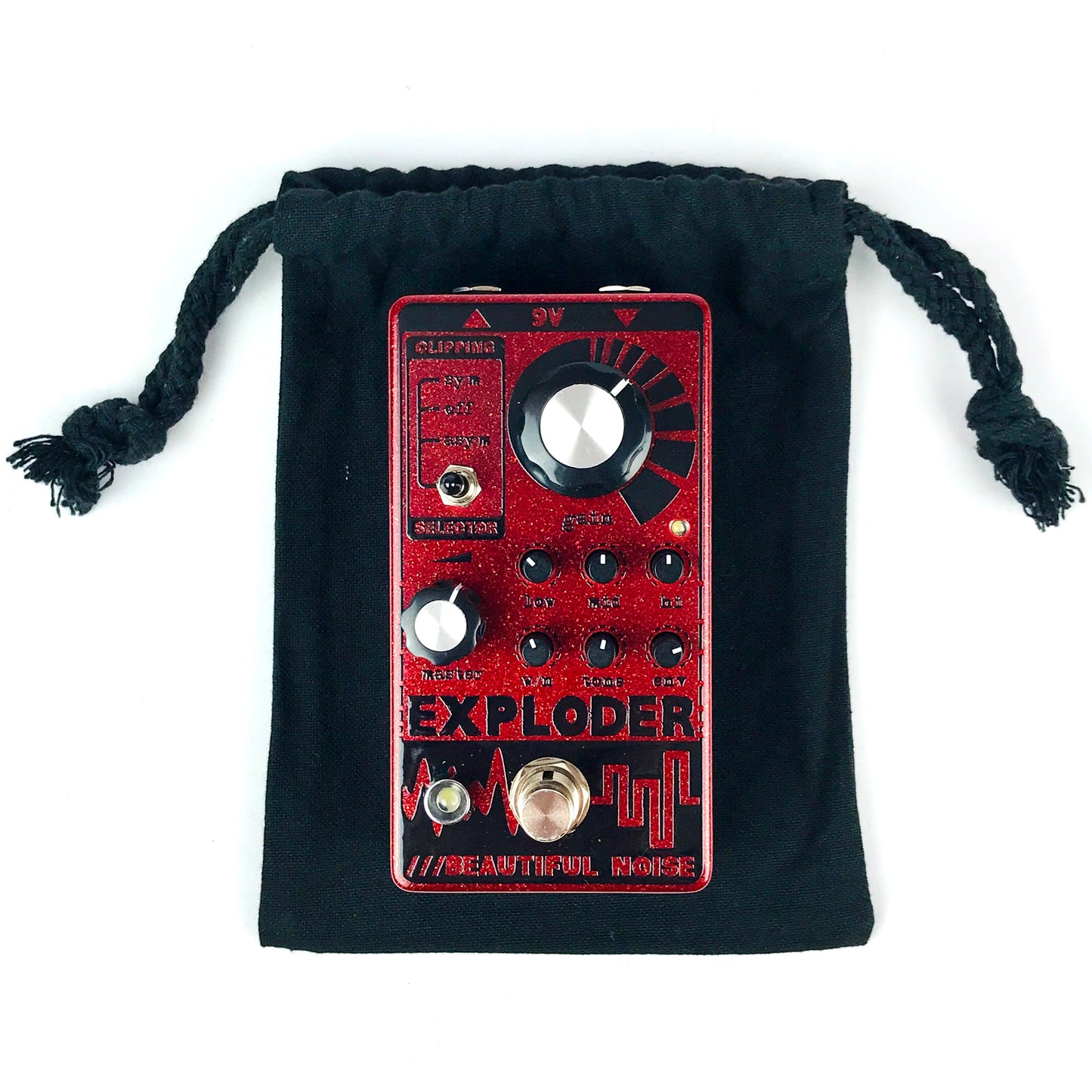 Beautiful Noise Effects Exploder, Metallic Red