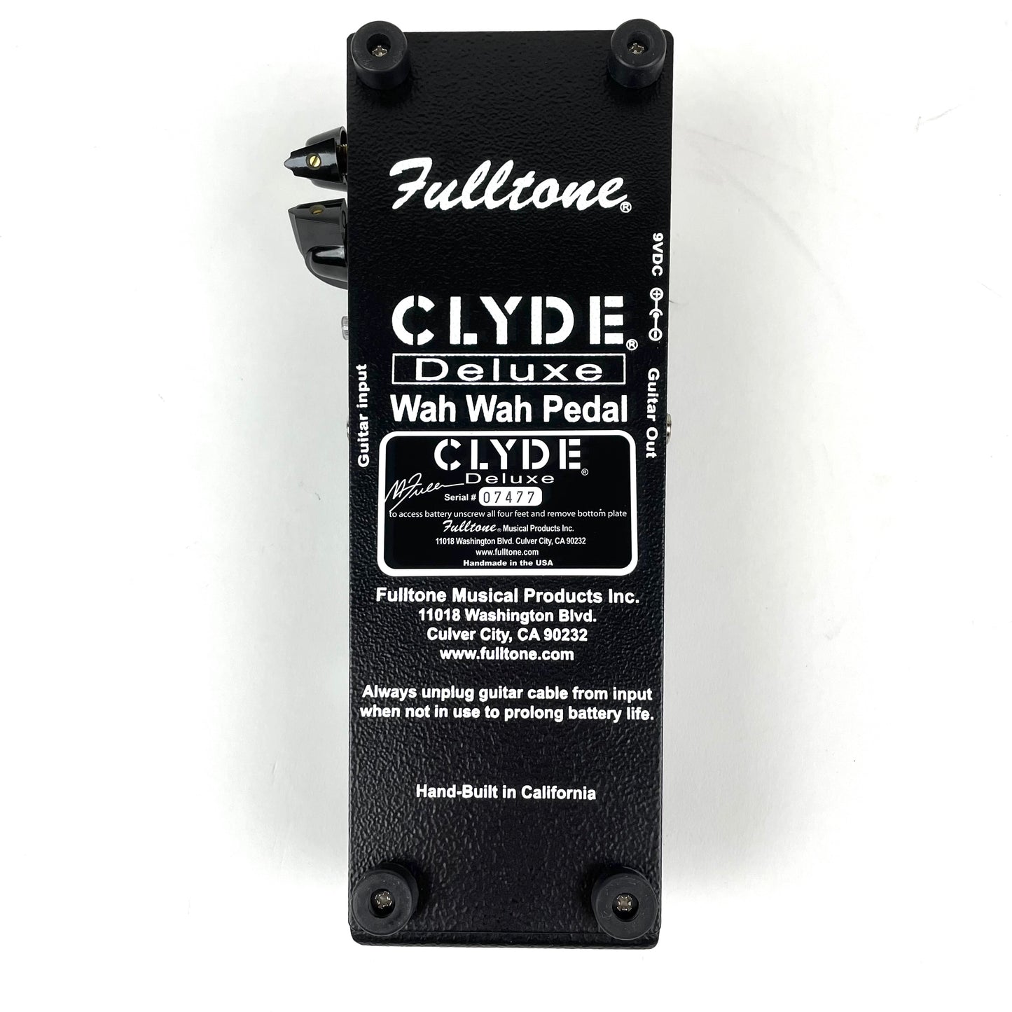 Fulltone Clyde Deluxe Wah Wah Pedal, Black, Brand New Old Stock (NOS)