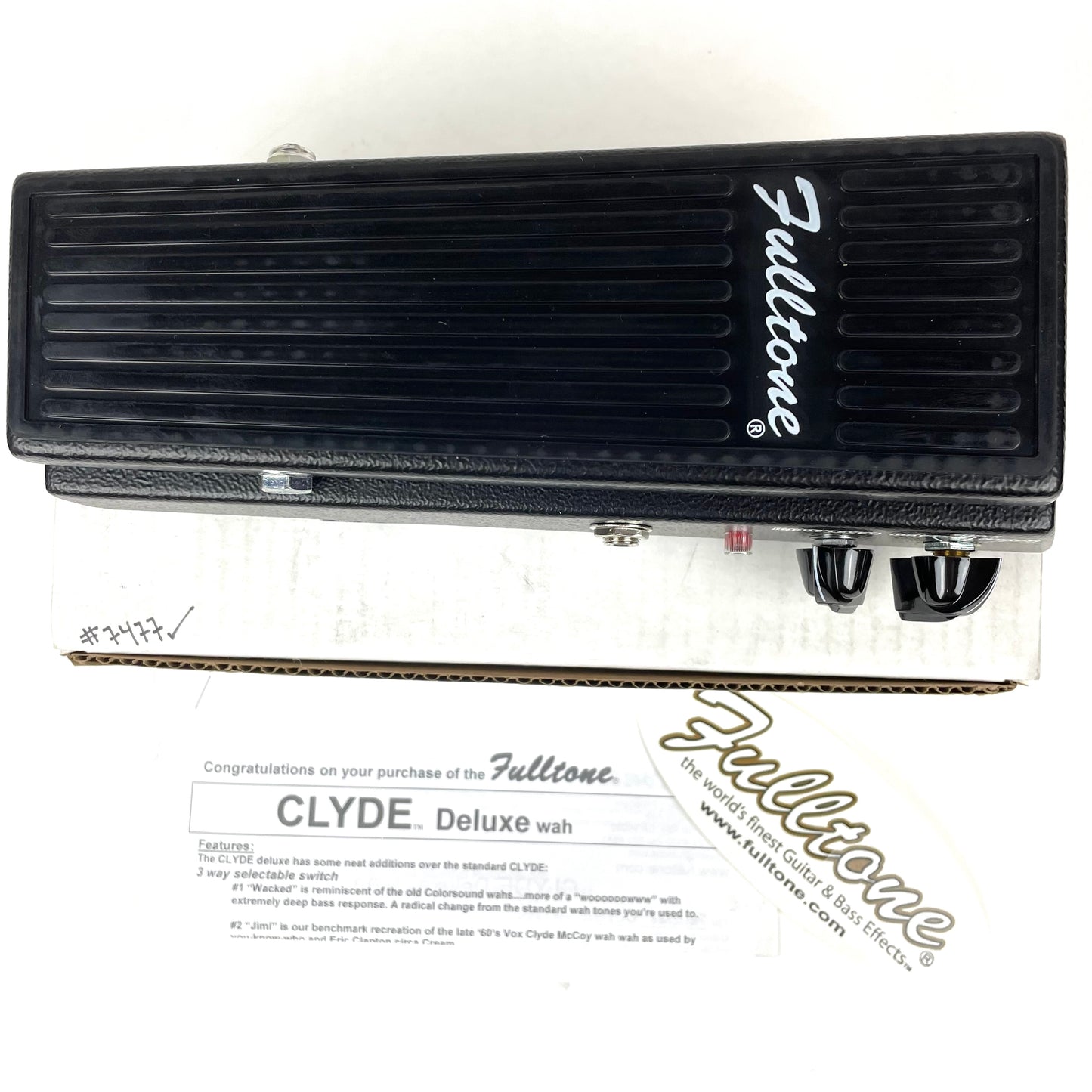 Fulltone Clyde Deluxe Wah Wah Pedal, Black, Brand New Old Stock (NOS)