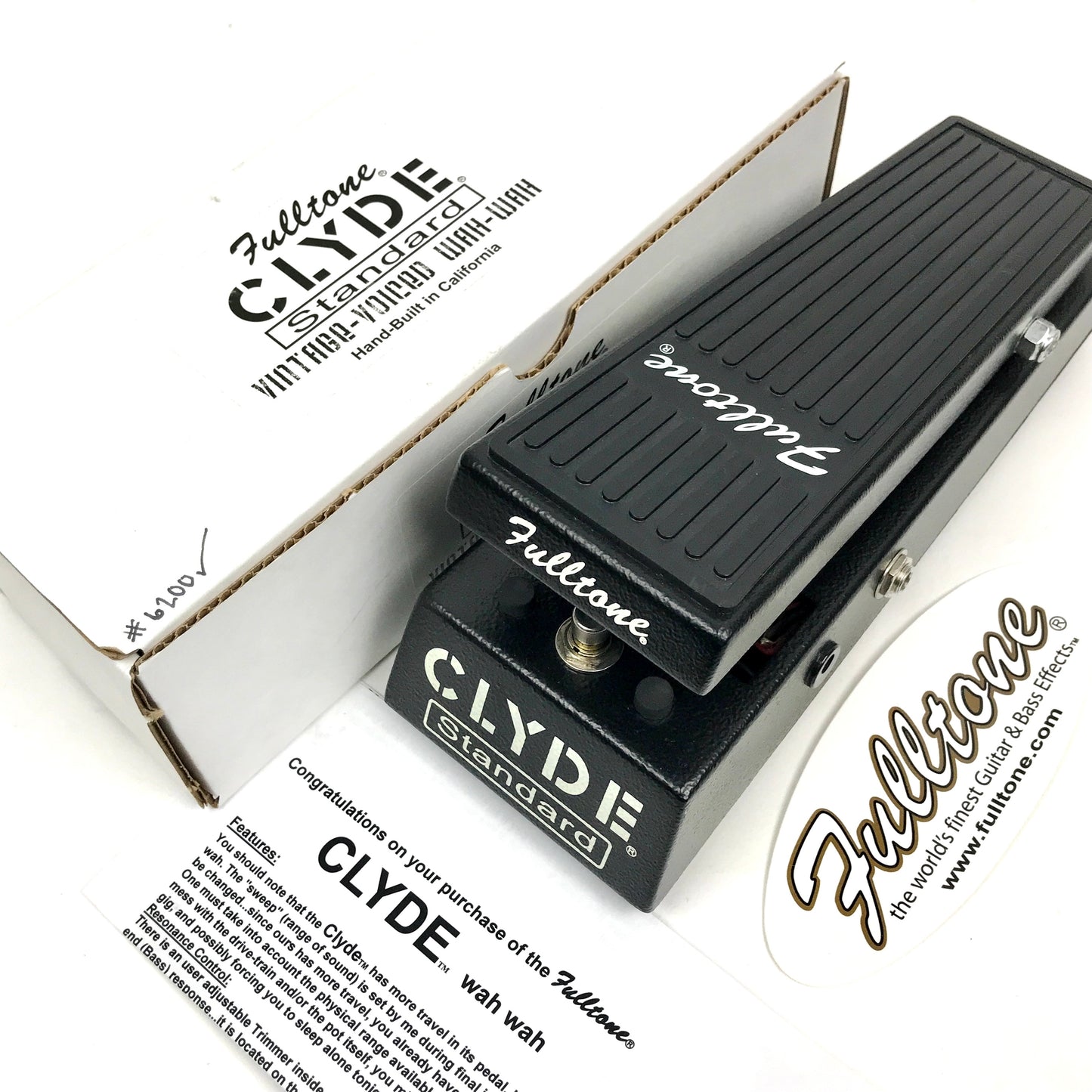Fulltone Clyde Standard Wah, black, mint condition!