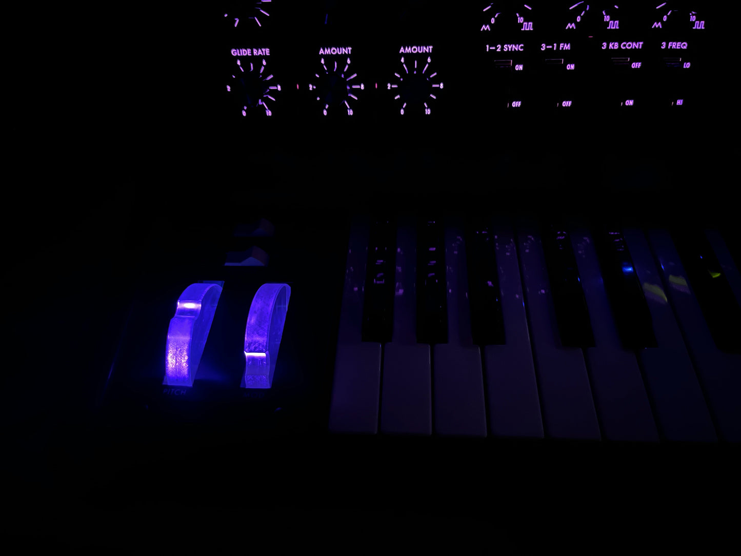 Minimoog Voyager Keyboard w/ RARE Purple Backlighting