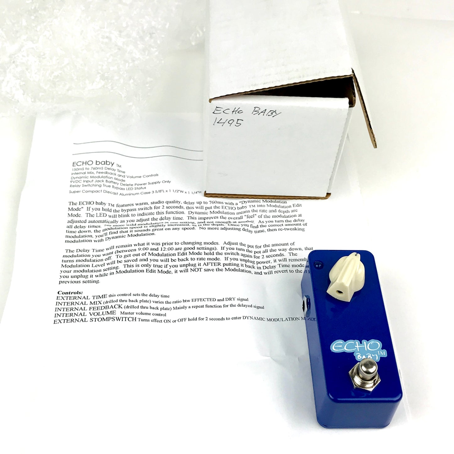 Lovepedal ECHO Baby, brand new old stock (N.O.S.), last one!