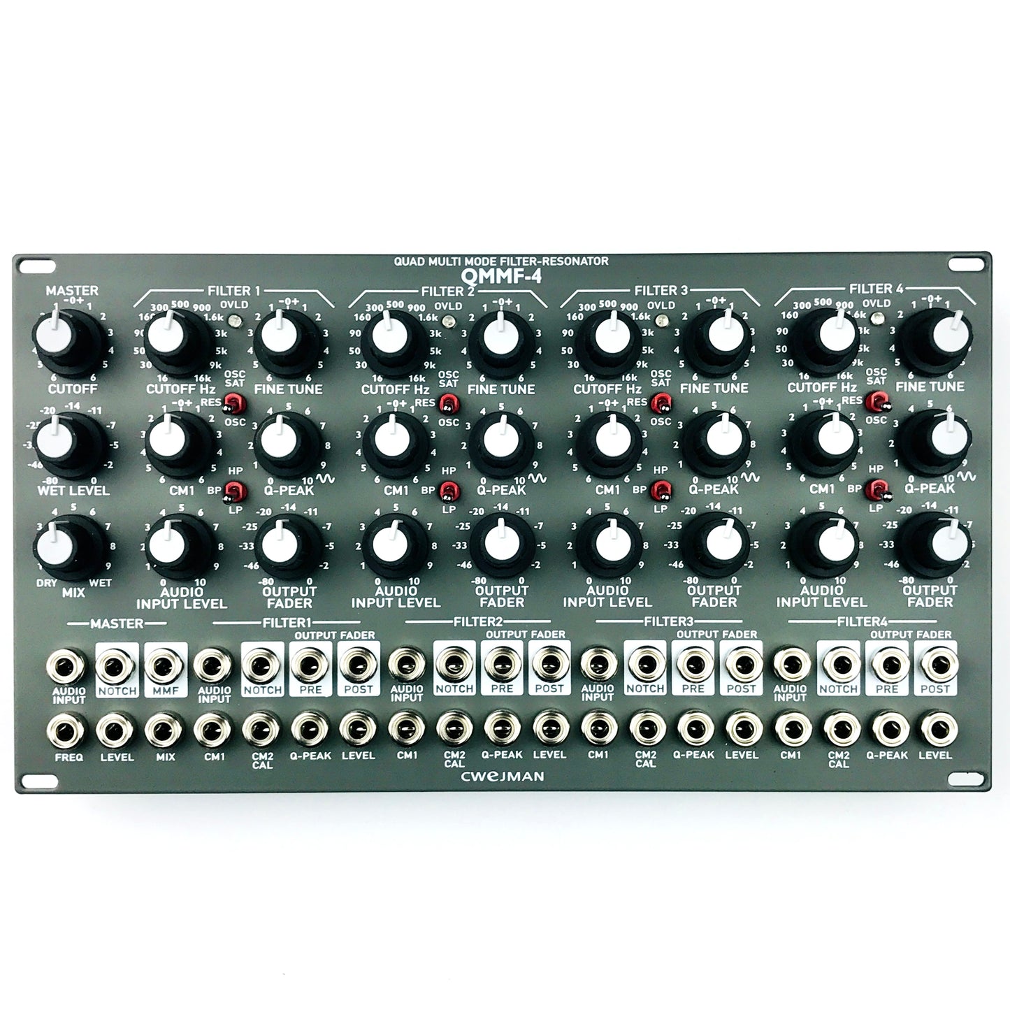 Cwejman QMMF-4 Quad Filter/Resonator, grey
