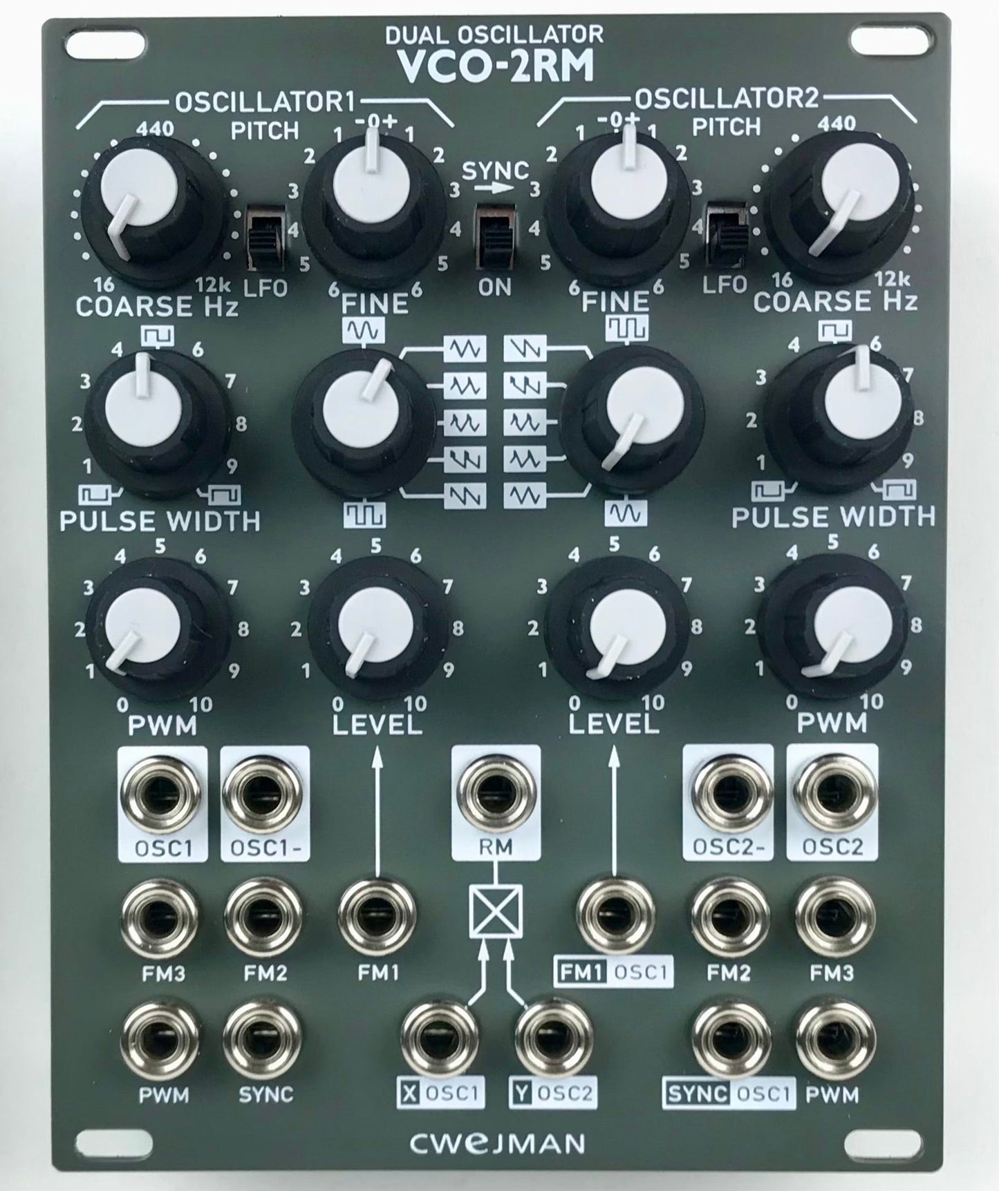 VCO-2RM Dual-Oscillator, grey