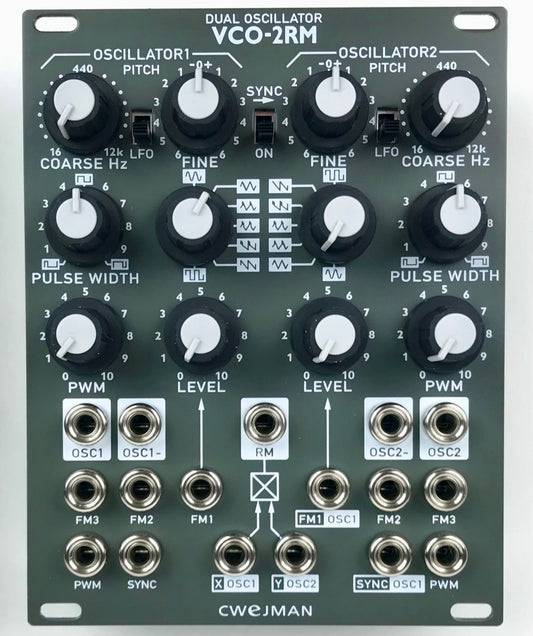 Cwejman VCO-2RM Dual-Oscillator, grey