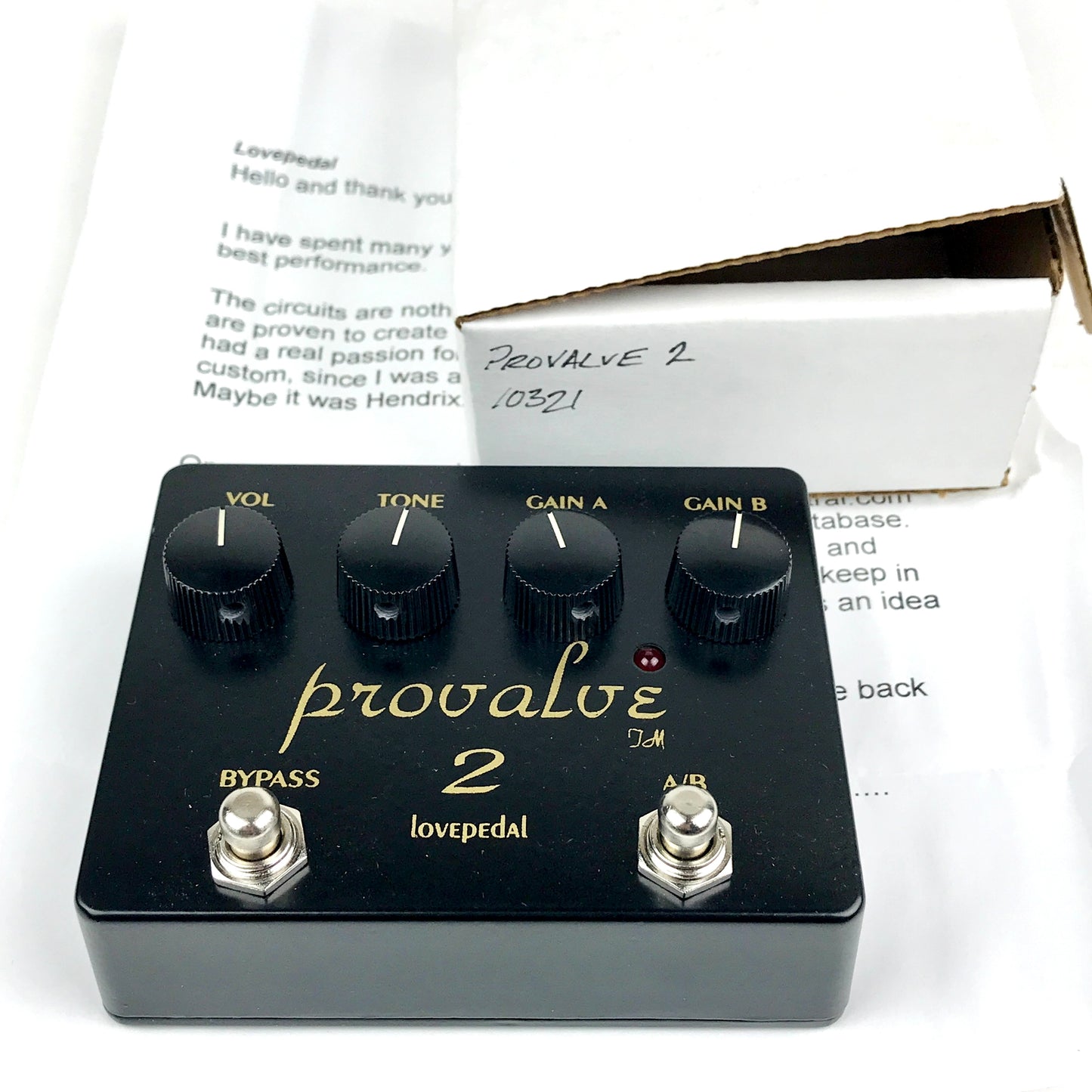 Lovepedal ProValve 2, brand new old stock (N.O.S.)