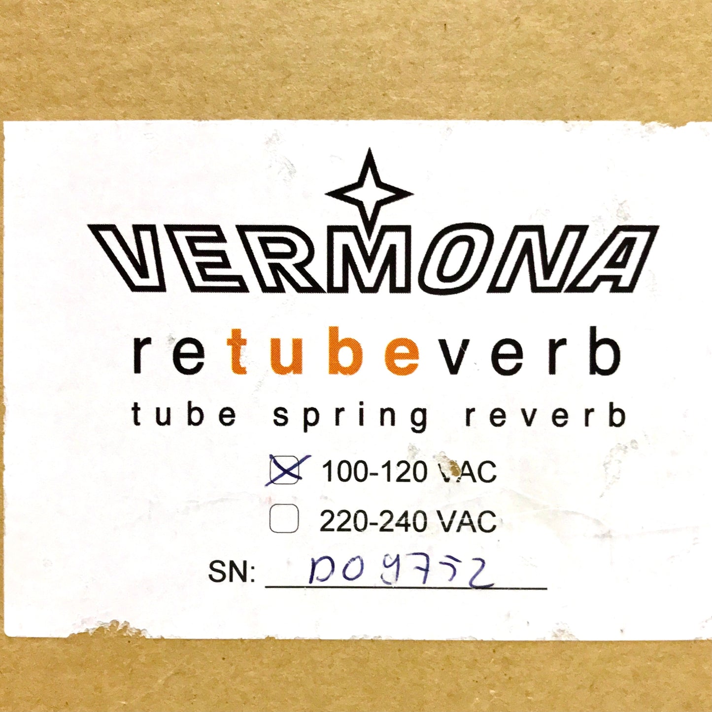 Vermona ReTubeVerb - Real Tube Spring Reverb, brand new, old stock!