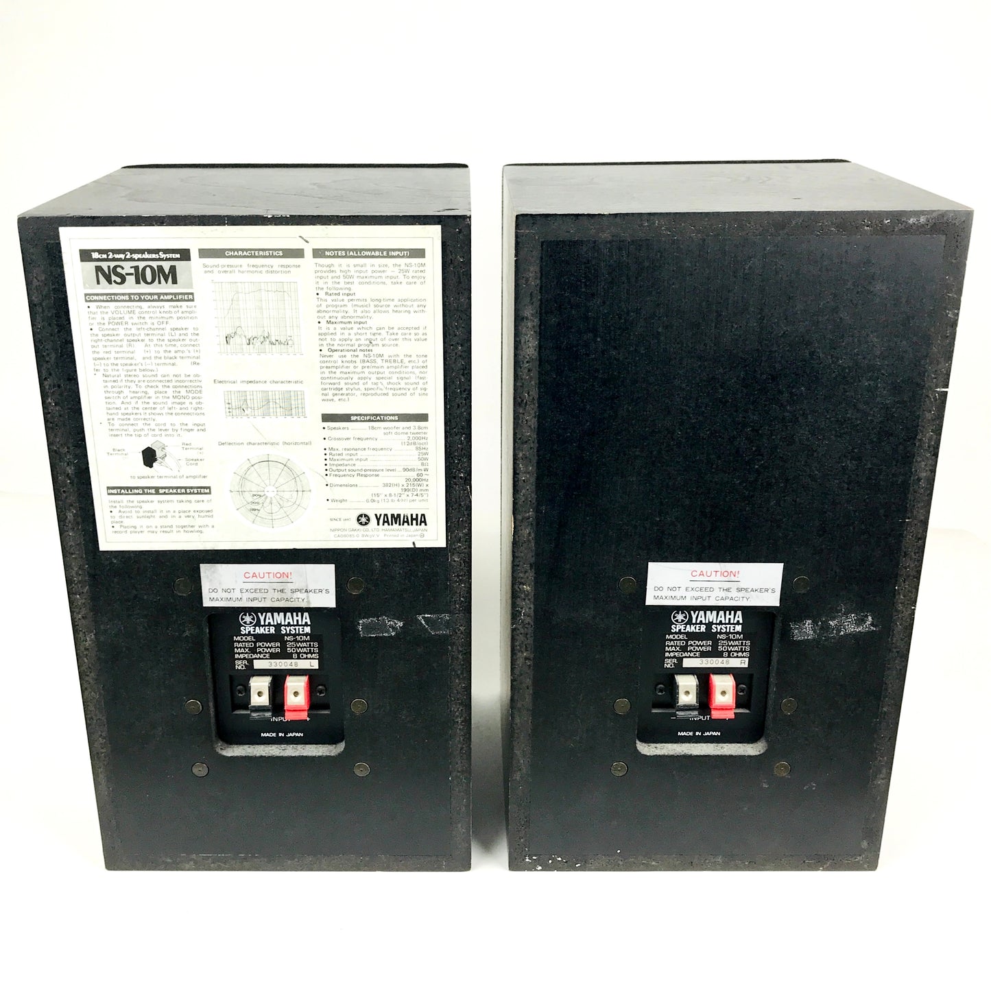 Yamaha NS-10M Speaker System (Pair), 1980s