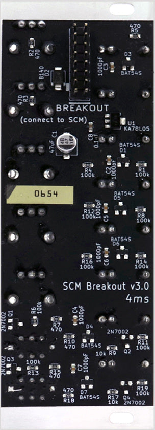 4ms SCM (Shuffling Clock Multiplier) Breakout, fully assembled, NOS