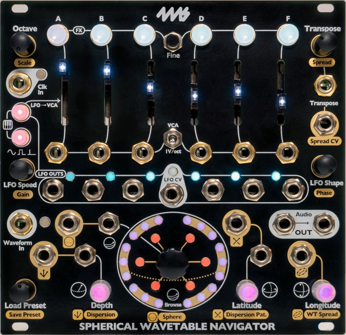 4ms Spherical Wavetable Navigator SWN front