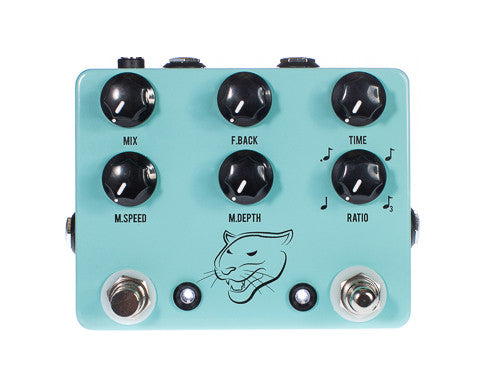 analog delay pedal with tap tempo JHS Pedals Panther Cub Delay Guitar Effects Pedal