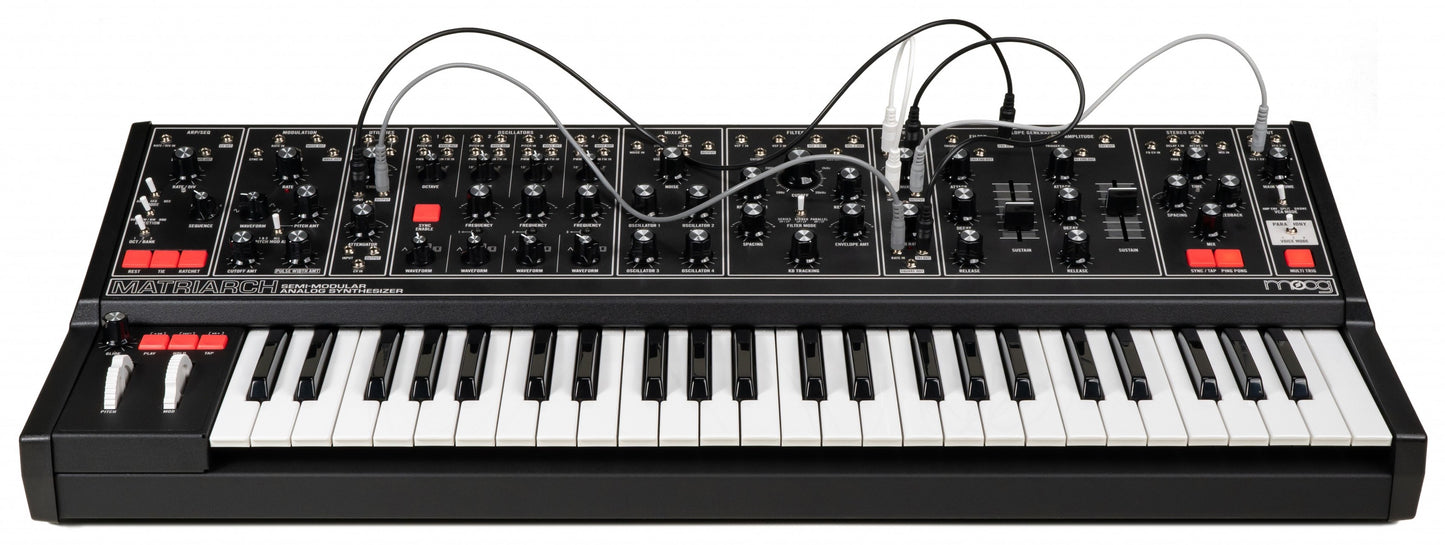 Moog Matriarch Dark patched