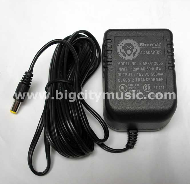 Sherman 15 volt ac wall adapter original.