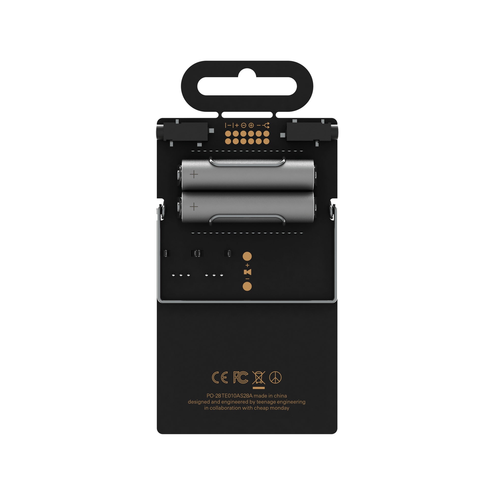 Teenage Engineering PO-28 Pocket Operator Robot Synthesizer and Sequencer back