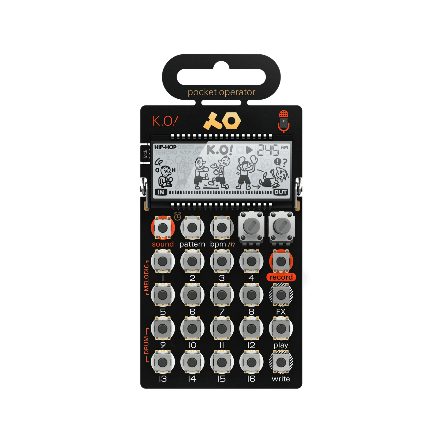 Teenage Engineering PO-33 K.O! Pocket Operator Micro Sampler