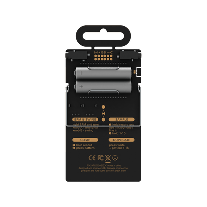 Teenage Engineering PO-33 K.O! Pocket Operator Micro Sampler back