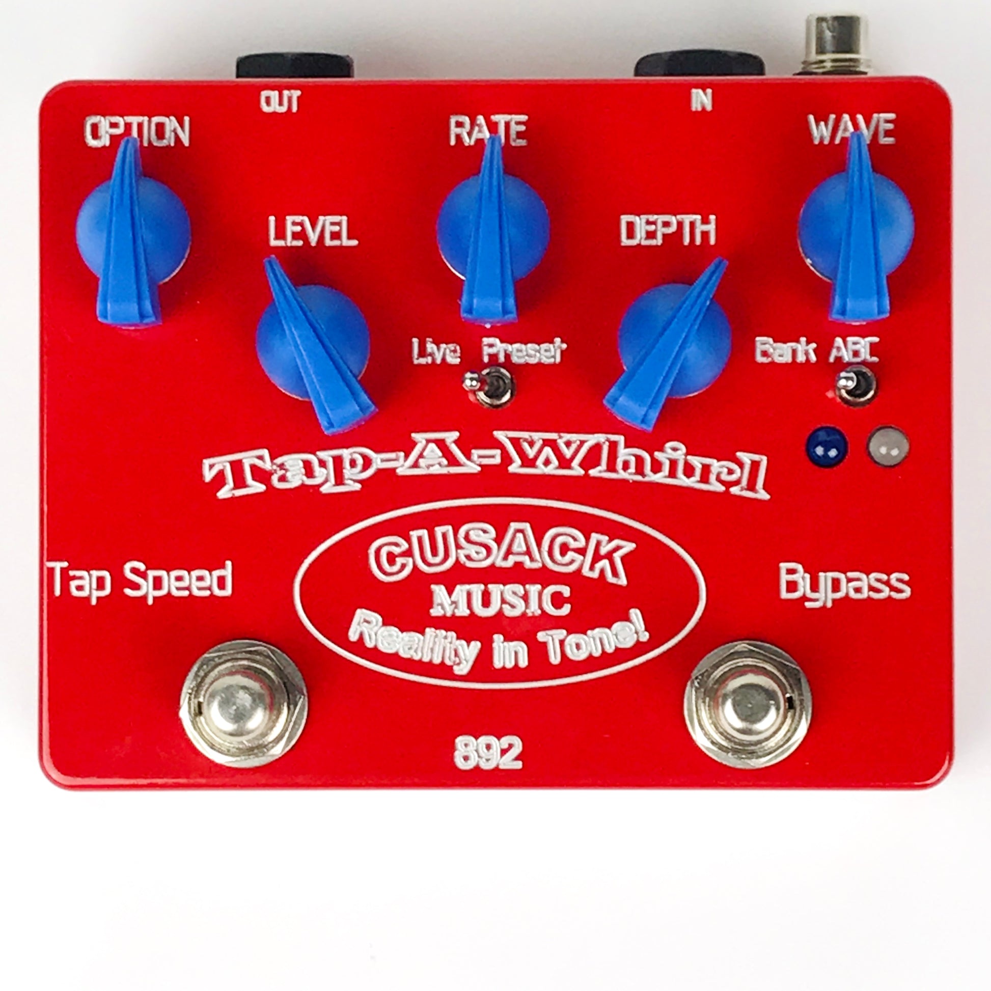 tap tremolo pedal Cusack Music Tap-A-Whirl V3, brand new, old stock