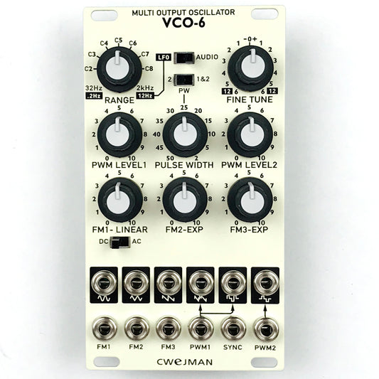 Cwejman VCO-6  Multi-Output Oscillator, white