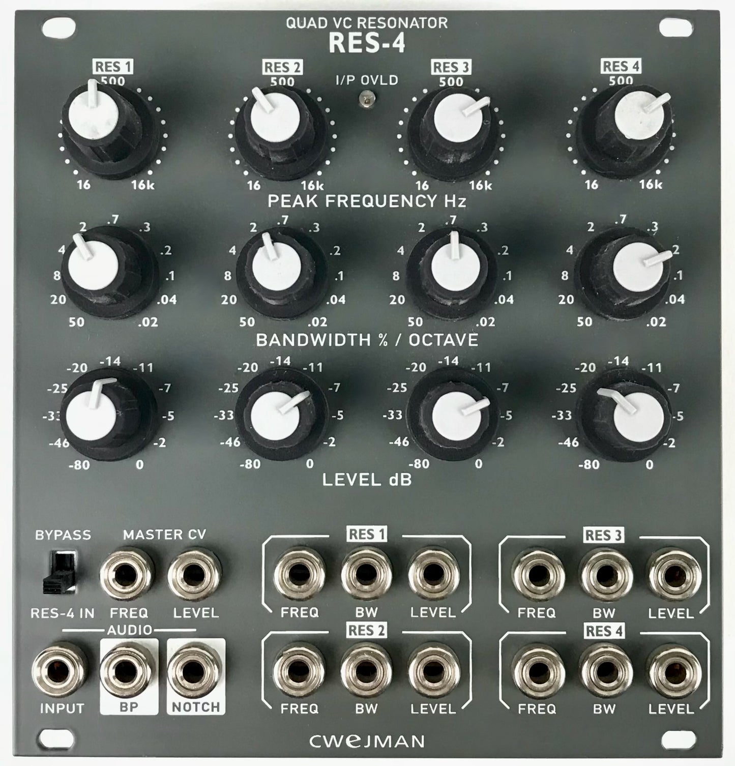 RES-4  Quad VC Resonator, grey