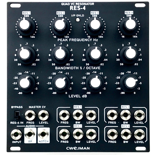 Cwejman RES-4  Quad VC Resonator, black