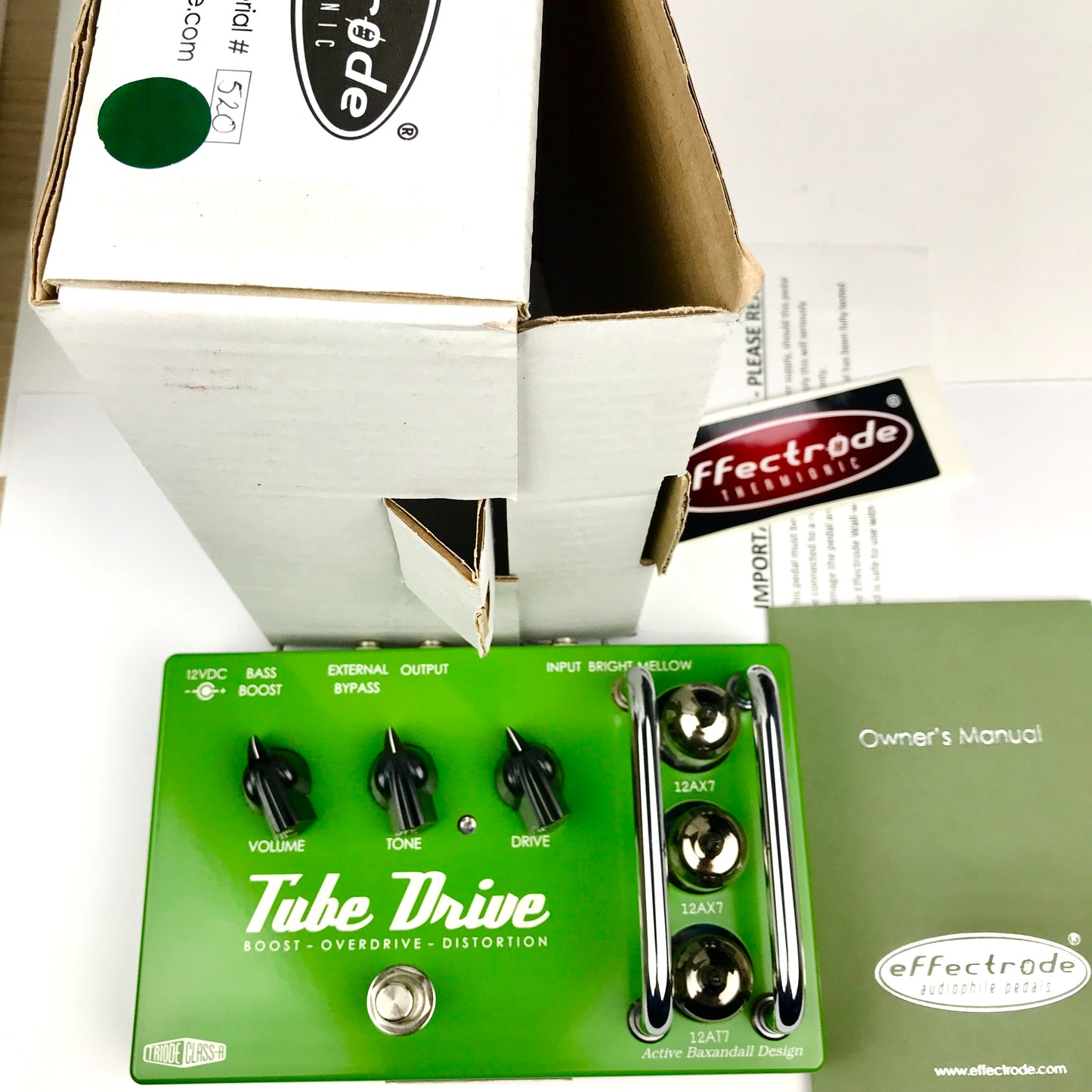 Effectrode Tube Drive overdrive, mint condition!