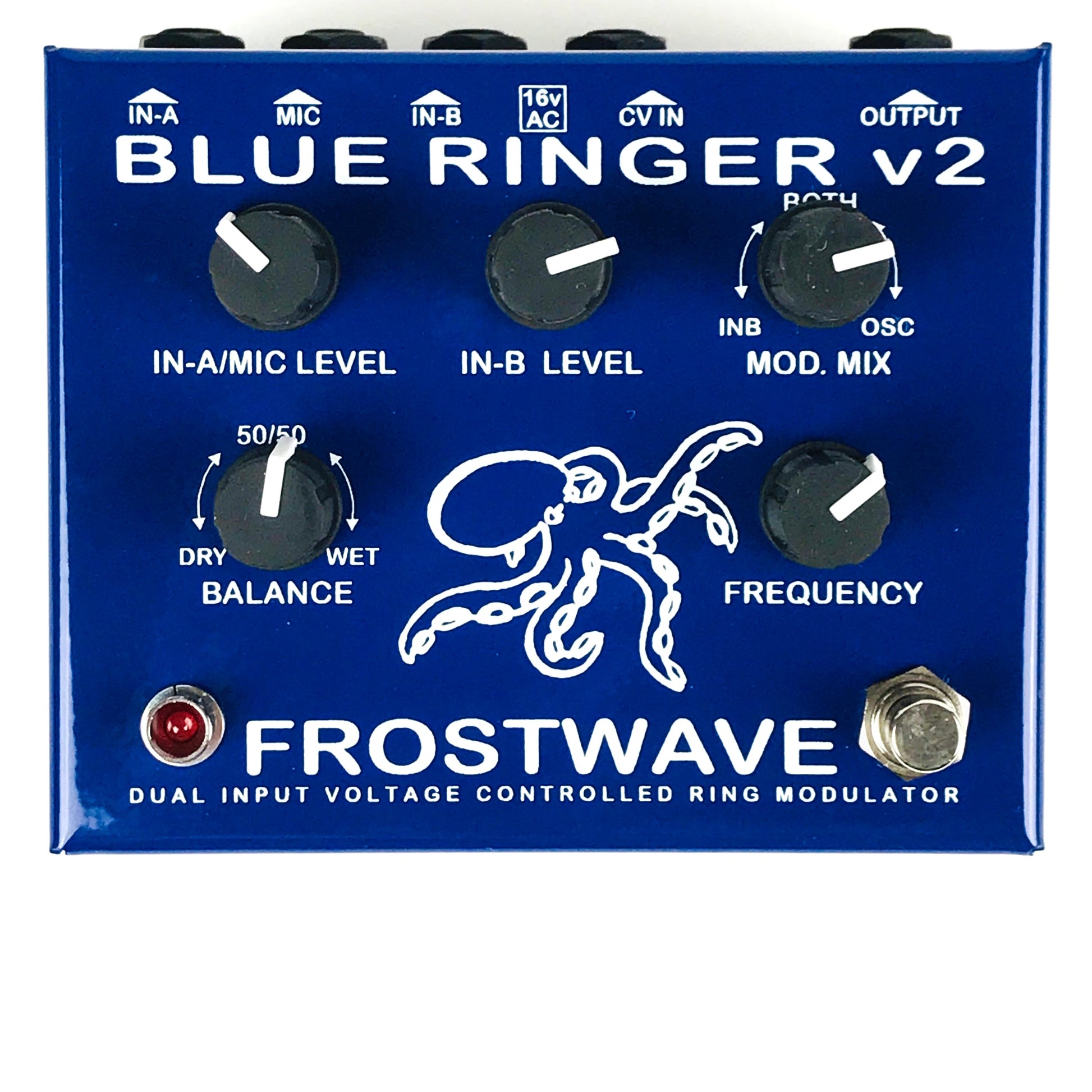 resonator effect pedal Frostwave Blue Ringer v2, New Old Stock (N.O.S.) – Big City Music