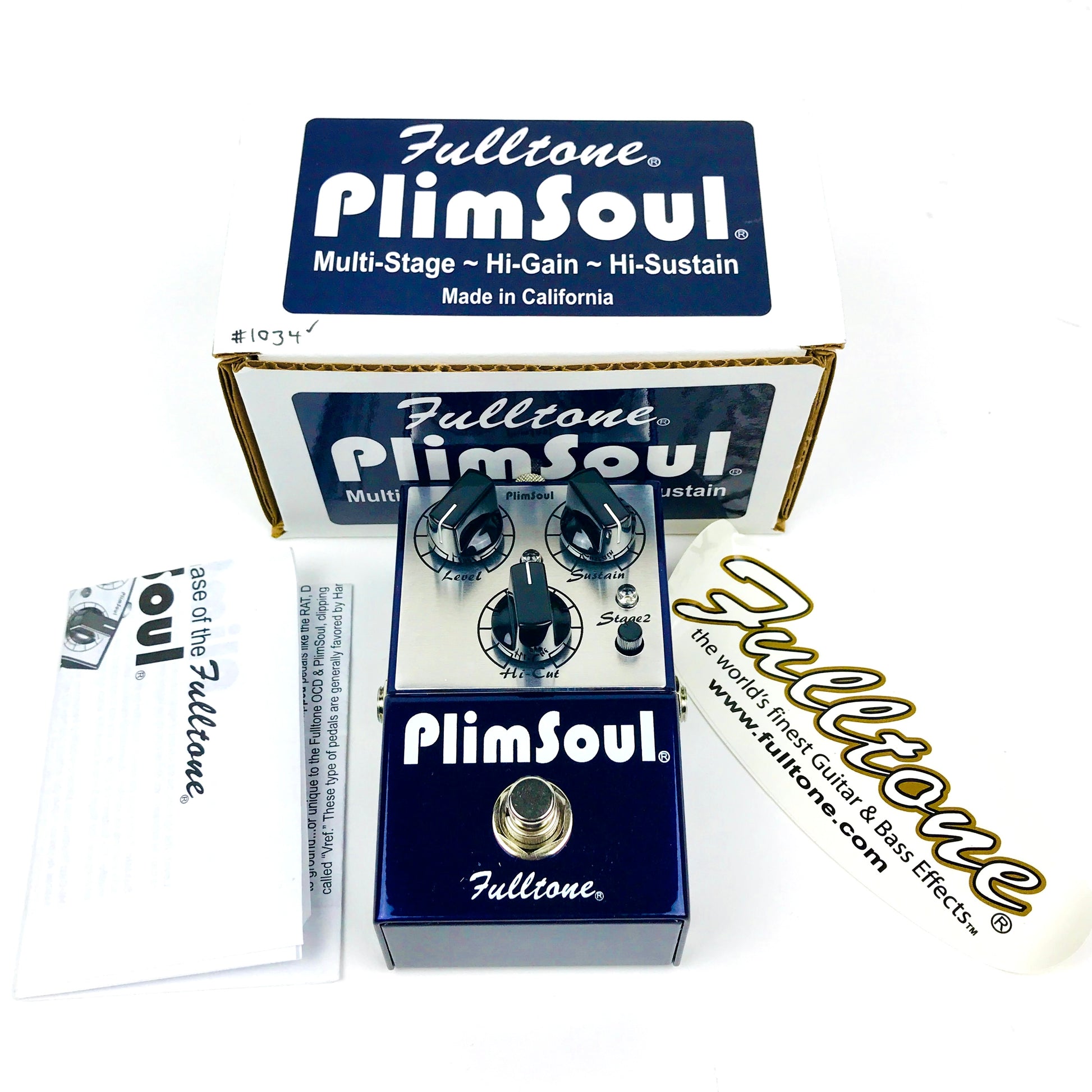 Fulltone PlimSoul Distortion Guitar Effects Pedal 190839073747