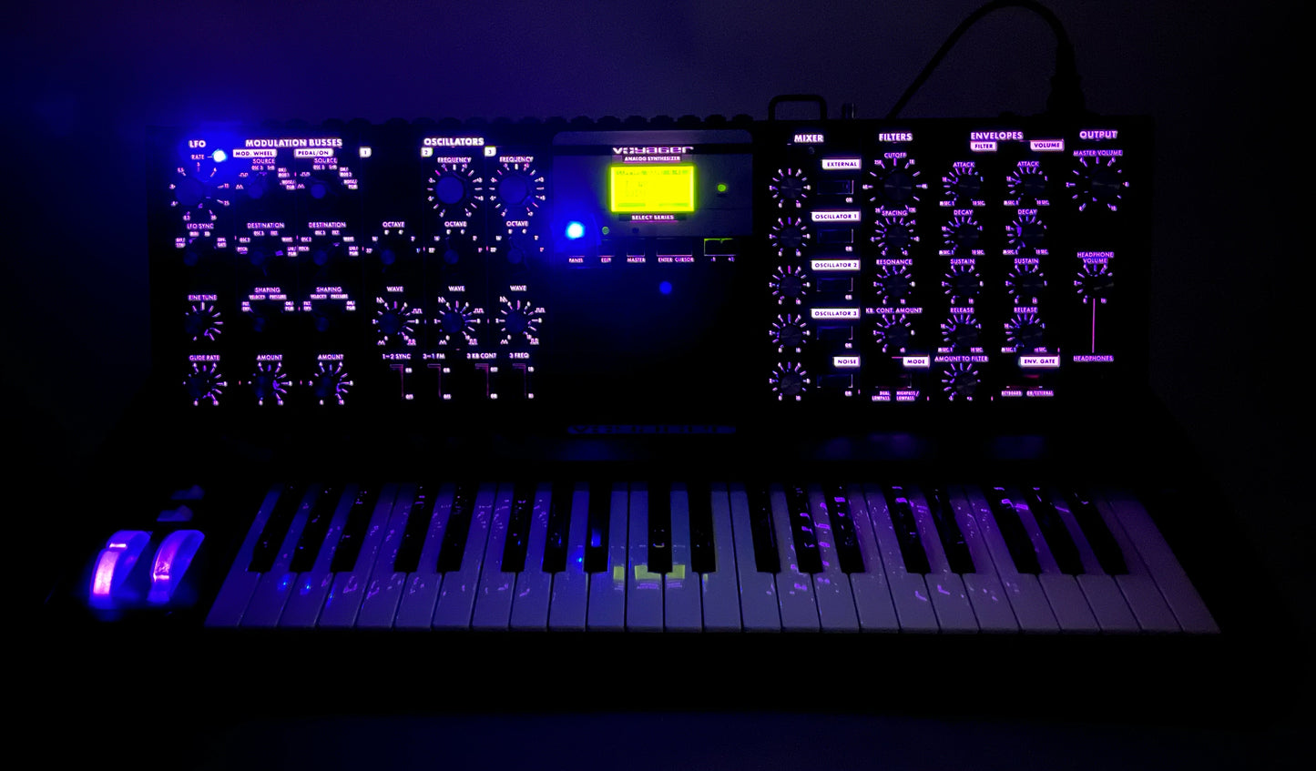 Minimoog Voyager Keyboard w/ RARE Purple Backlighting