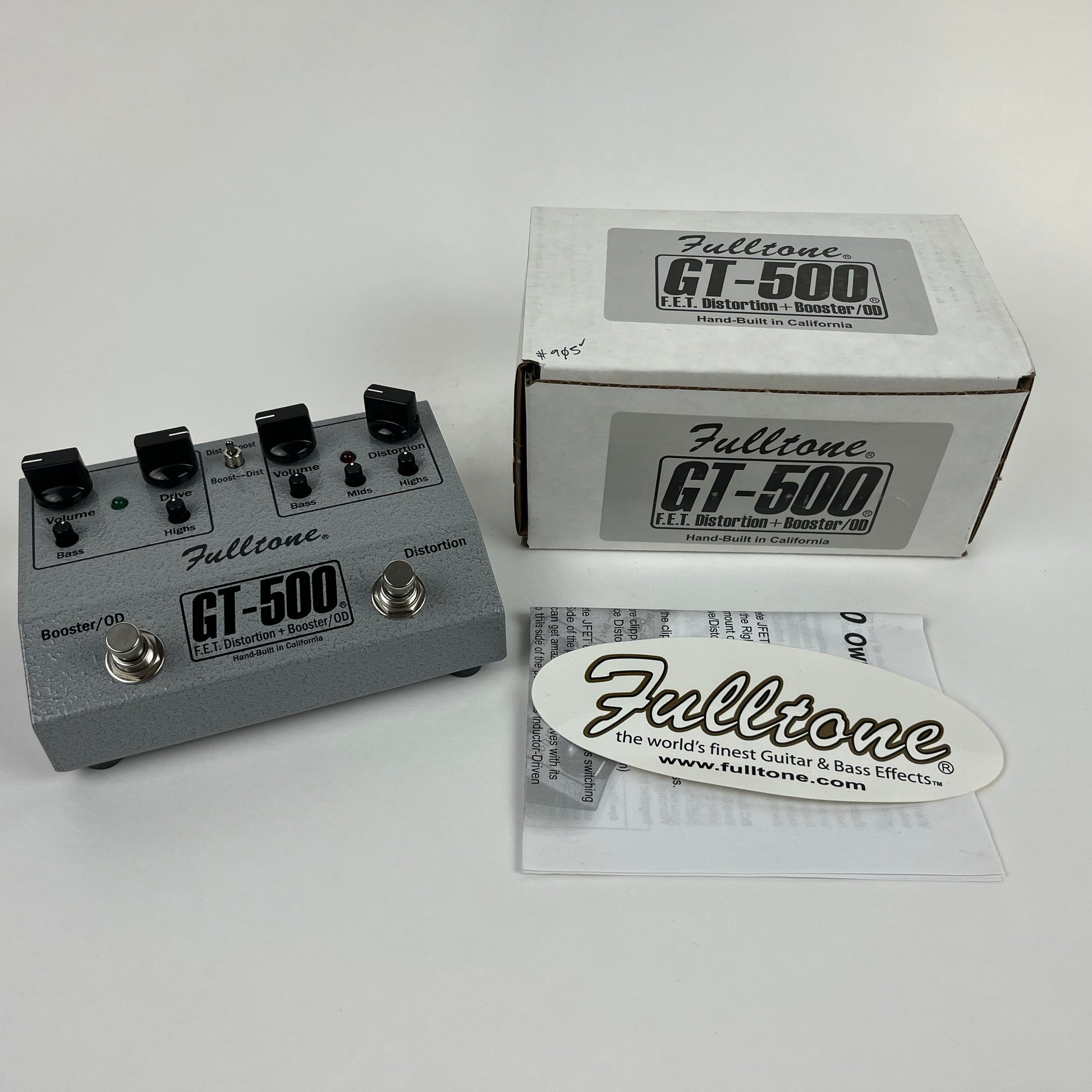 fet overdrive pedal Fulltone GT-500 F.E.T. Booster/Distortion, Brand New Old Stock (NOS) – Big City Music