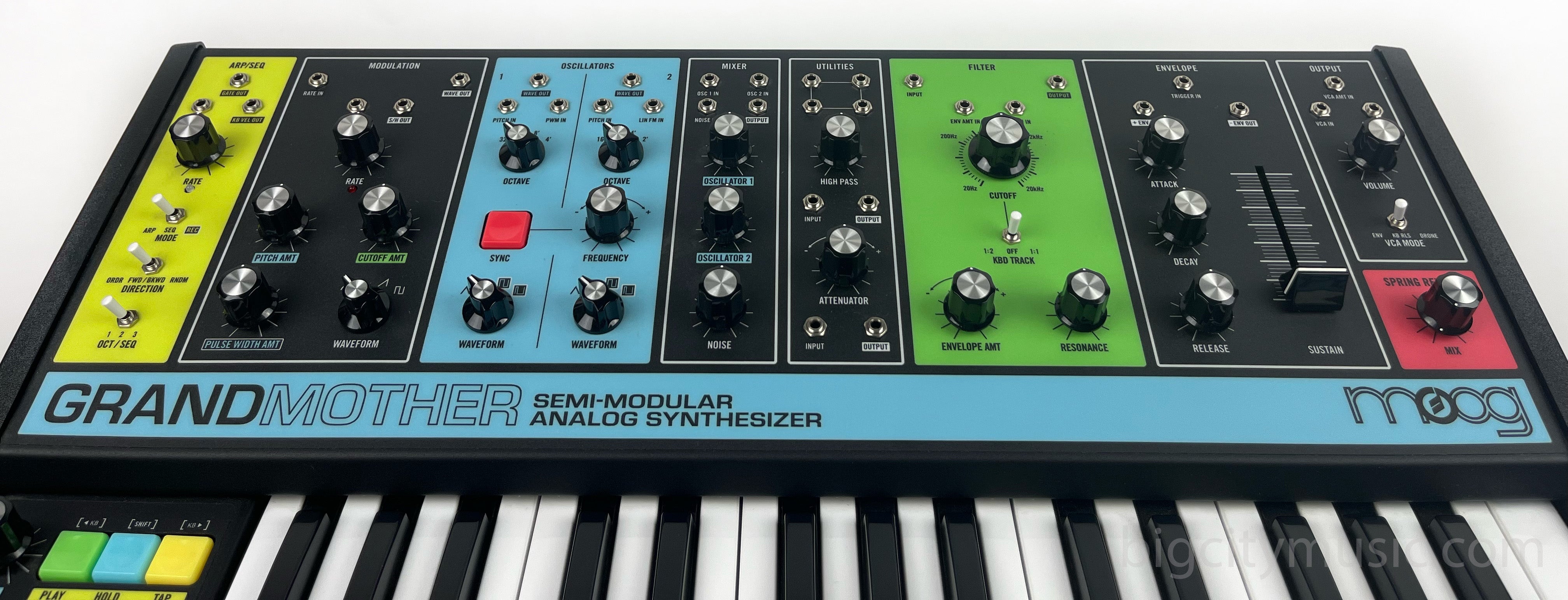 Moog Grandmother Semi-Modular Analog Synth, mint! – Big City Music