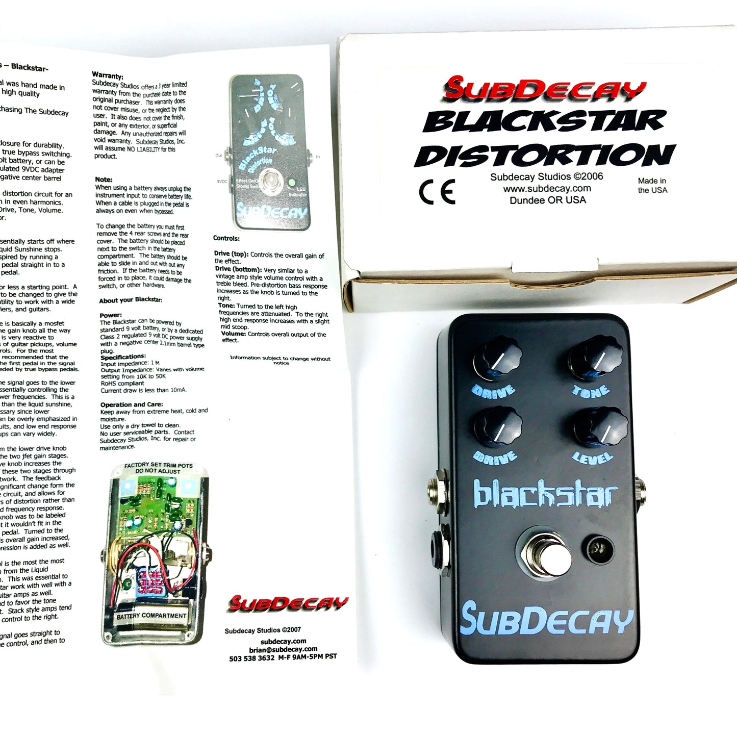 Subdecay Blackstar Distortion (2009), brand new, old stock
