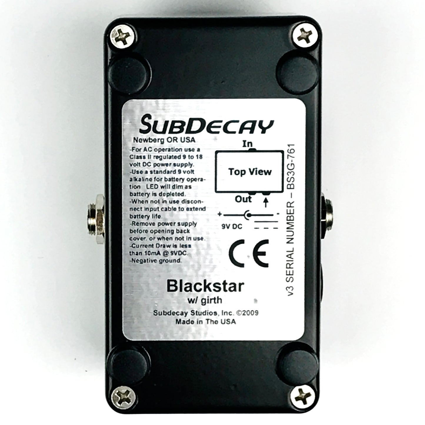 Subdecay Blackstar Distortion, 2nd Version, brand new, old stock