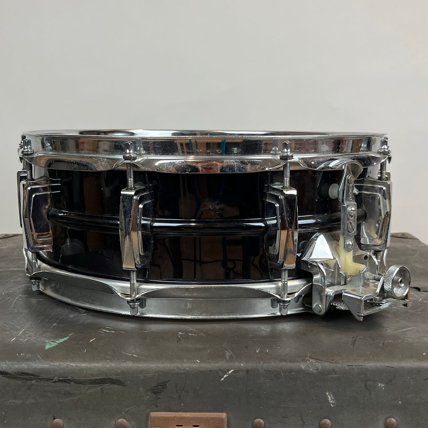 Late 70's Ludwig Black Beauty Super-Sensitive 5x14" 10-Lug Brass Snare Drum