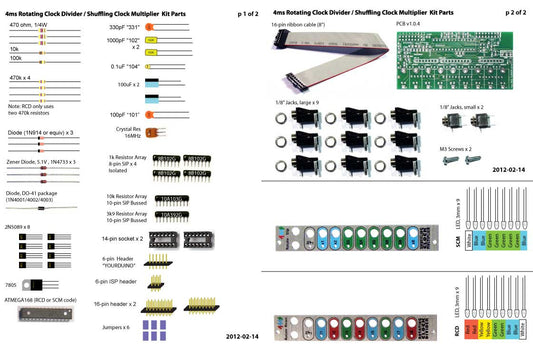 4ms SCM Shuffling Clock Multiplier kit