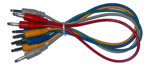 Analogue Systems 3.5mm patchcord 12 inch 5-pack colors