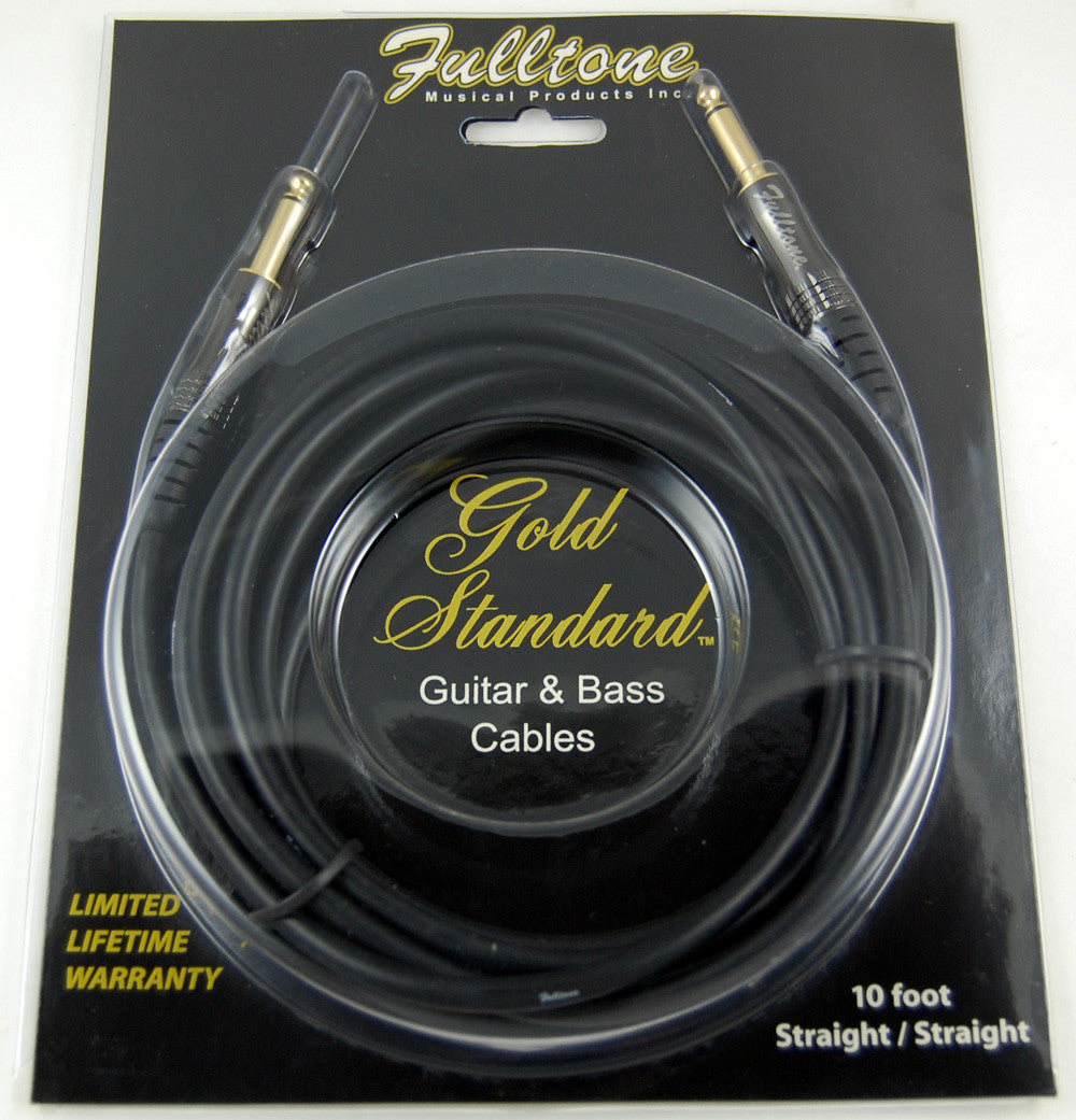 Fulltone Gold Standard 10' Guitar Cord GS10-SS