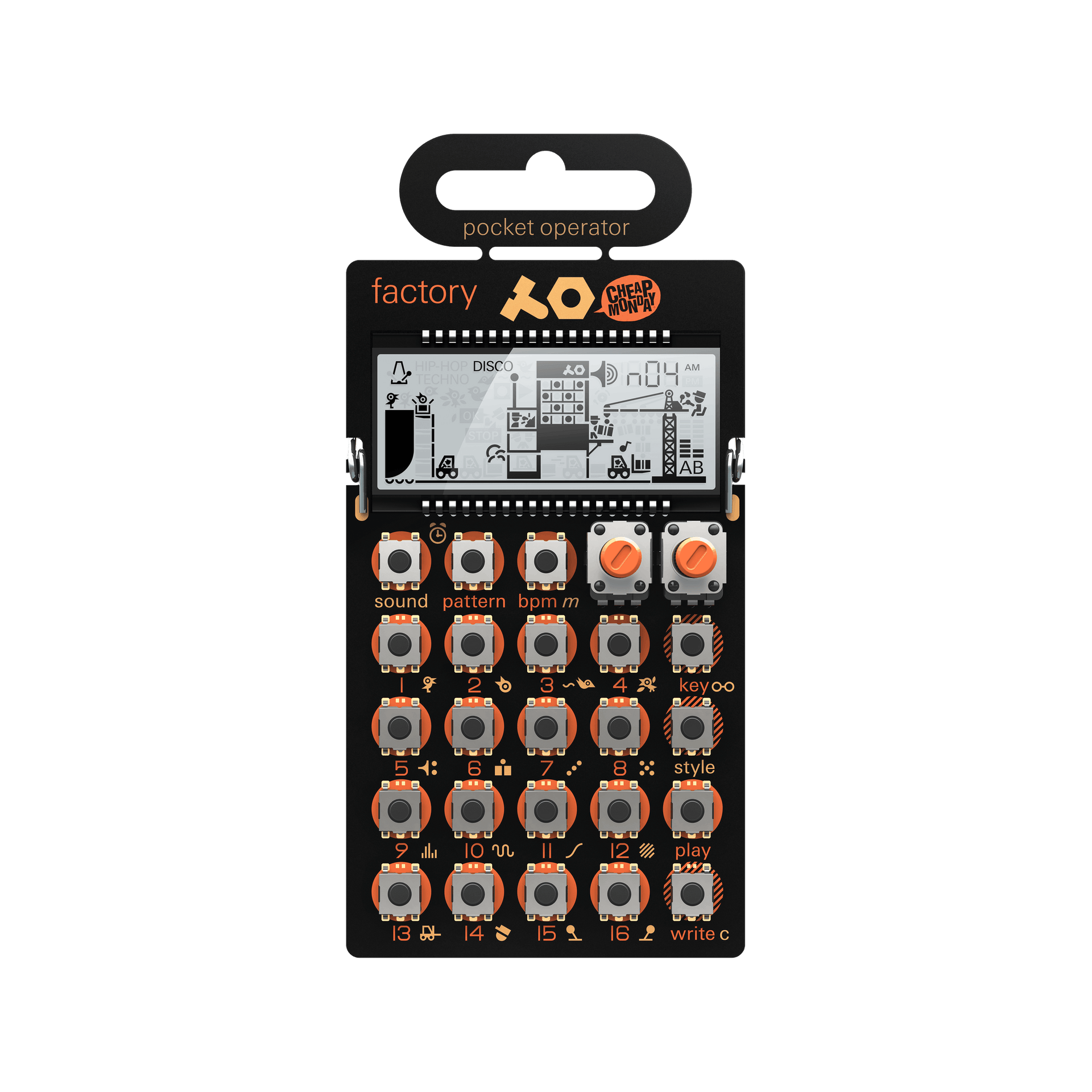 Teenage Engineering PO-16 Factory Synthesizer Pocket Operator