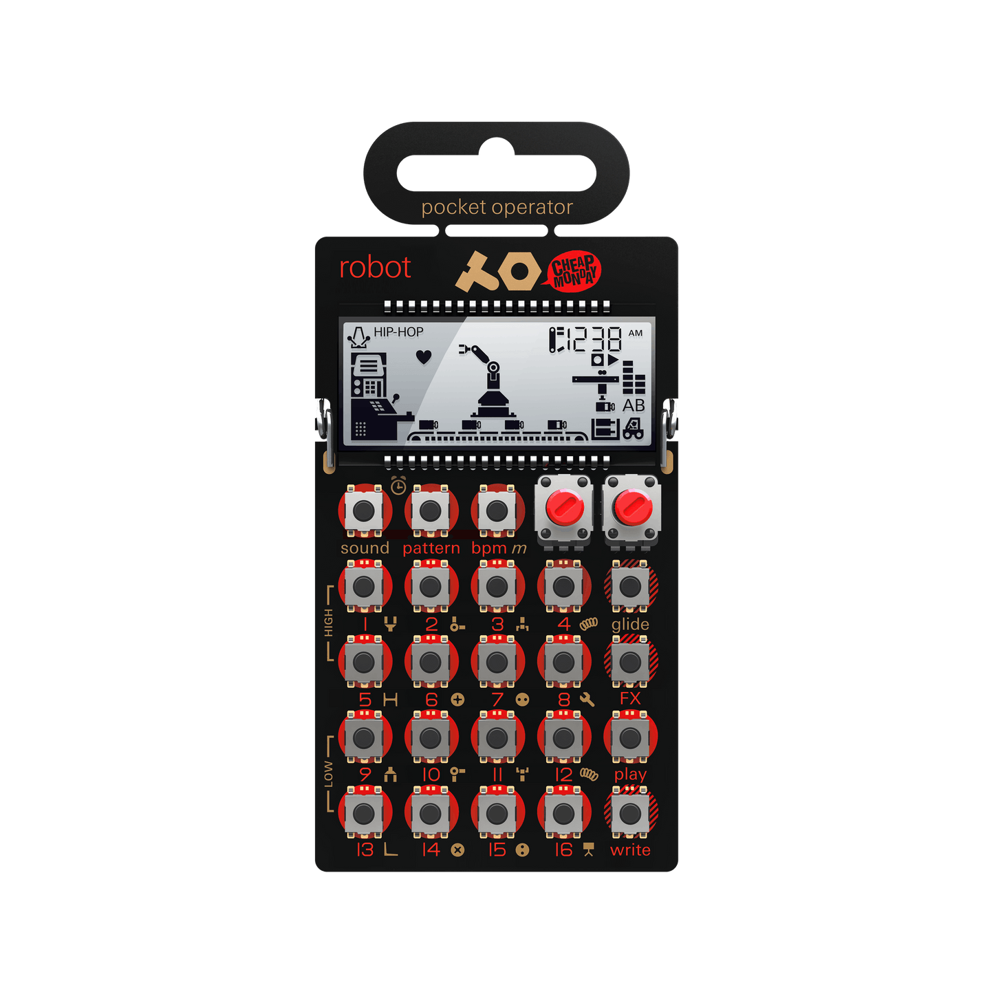 Teenage Engineering PO-28 Pocket Operator Robot Synthesizer and Sequencer