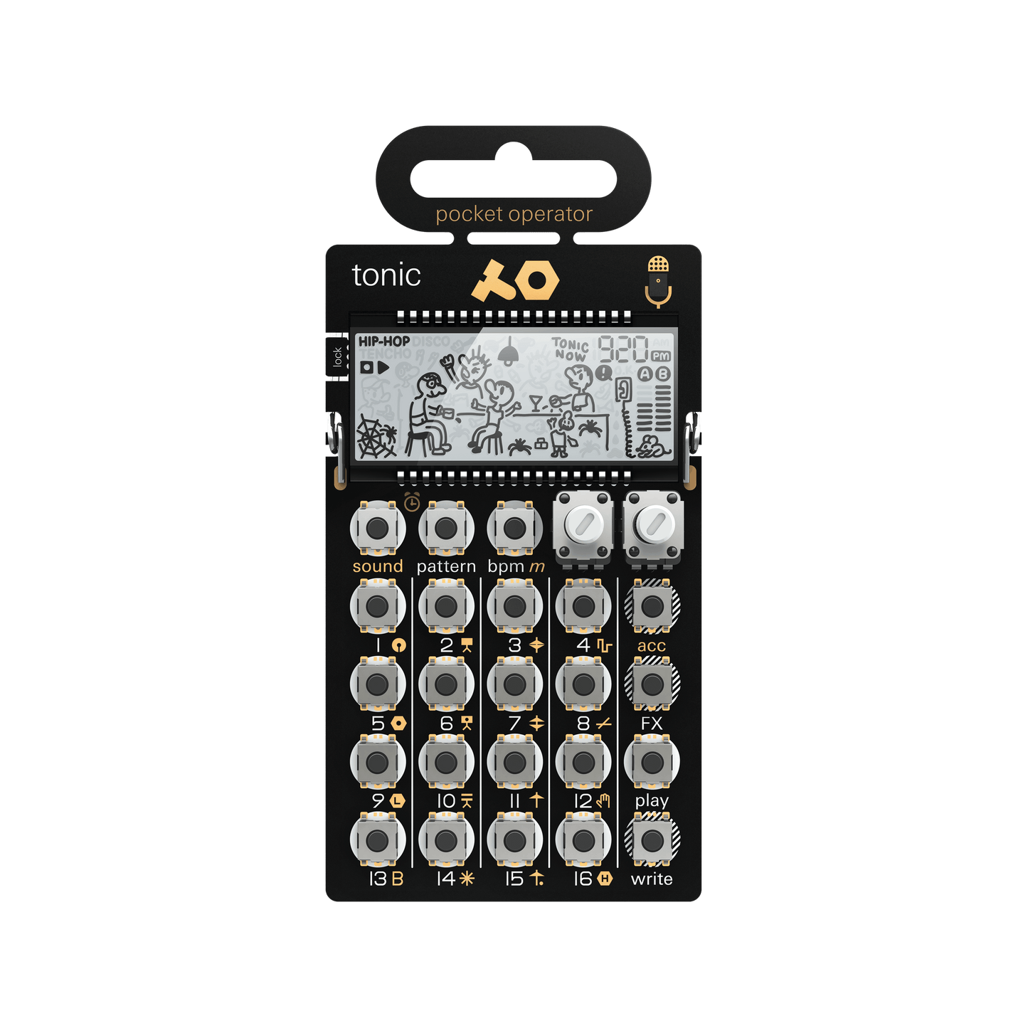 Teenage Engineering PO-32 Pocket Operator Tonic Drum Synthesizer and Sequencer