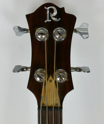 B.C. Rich Mockingbird bass (1980), koa w/maple stringers, headstock repair